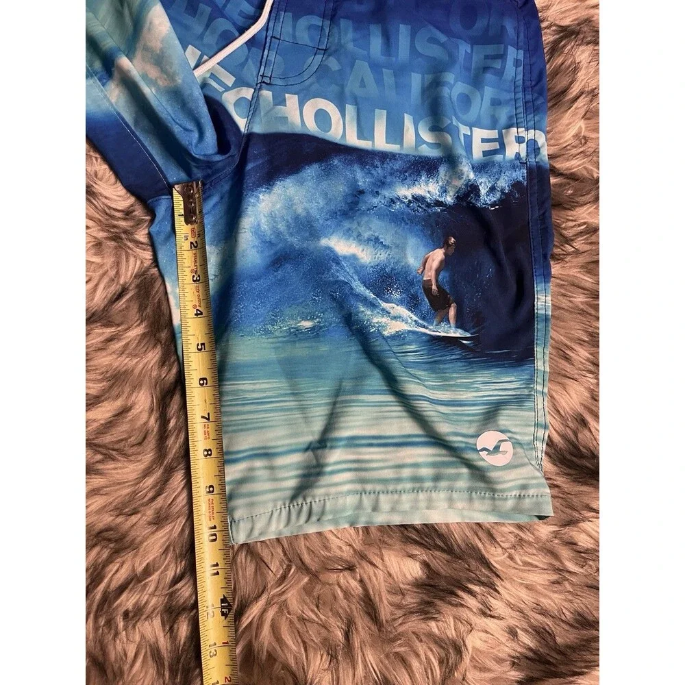 Hollister California Blue Ocean Surf Swim Trunk Shorts Men